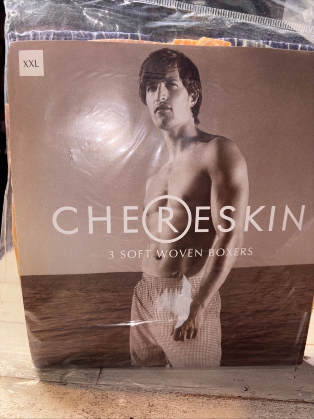 Ron Chereskin Mens 3 Pack Soft Woven Cotton Boxers Blue White XXL - Picture 3 of 11